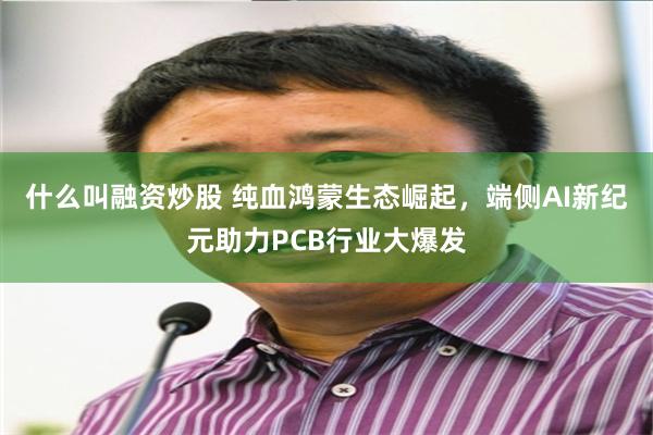 什么叫融资炒股 纯血鸿蒙生态崛起，端侧AI新纪元助力PCB行业大爆发