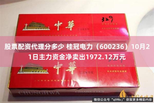 股票配资代理分多少 桂冠电力（600236）10月21日主力资金净卖出1972.12万元