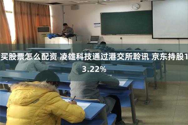 买股票怎么配资 凌雄科技通过港交所聆讯 京东持股13.22%